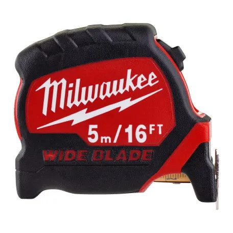 Рулетка метрическая MILWAUKEE WIDE BLADE, 5м-16фт (футовая) (4932471817)