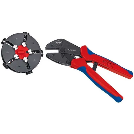 Обжимные клещи Knipex MultiCrimp® (с сменными плашками), 250 мм (97 33 02)