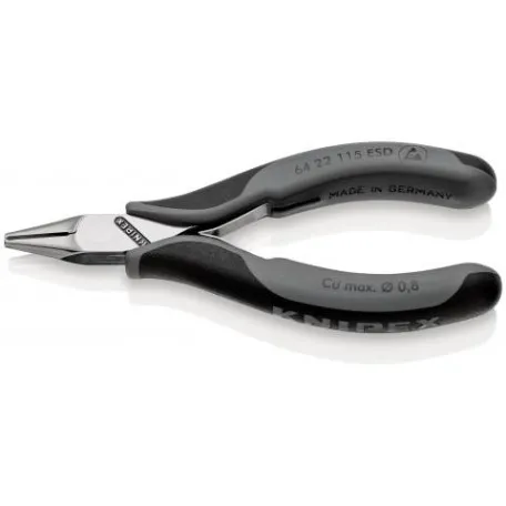 Кусачки торцевые Knipex ESD для электроники (антистатические), 115 мм (64 22 115 ESD)