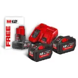 Энергокомплект Milwaukee M18 NRG-122 Li-Ion 12Ач (4933464261)