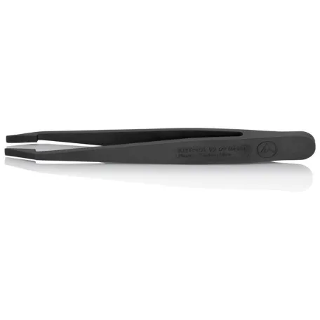 Пинцет Knipex ESD прямой для прецизионных работ (пластик), 115 мм (92 09 04 ESD)