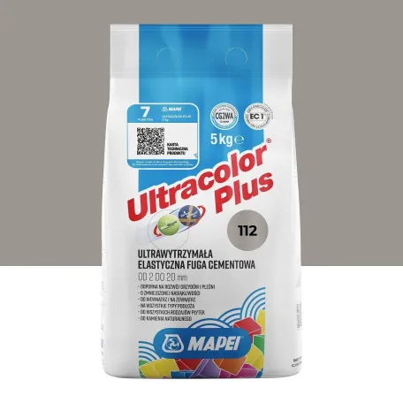 Фуга цементна Mapei Ultracolor Plus №112, сірий, 5 кг (6011205A)
