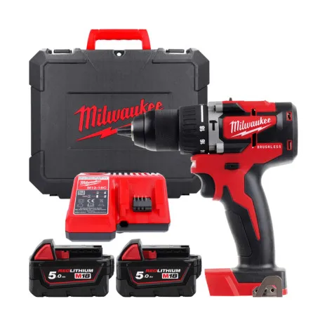 Дрель-шуруповерт MILWAUKEE M18 CBLPD-502X бесщеточный ударный, 60 Нм (4933464558)