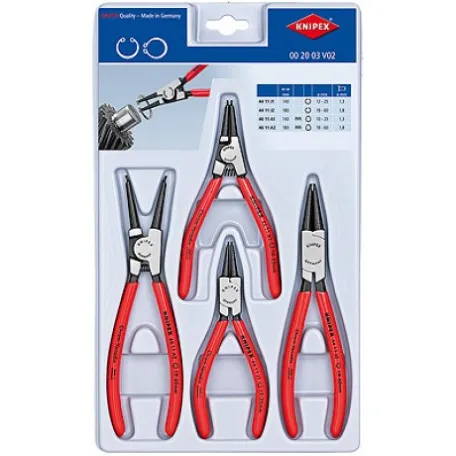 Комплект щипцов для стопорных колец Knipex, 4 предмета (00 20 03 V02)