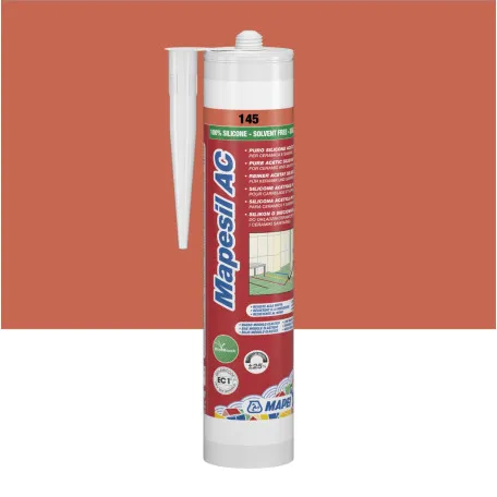 Силиконовый герметик Mapei MAPESIL AC №145, кирпичный, 310 мл (4814542IT)