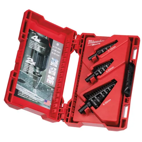 Набор сверл ступенчатых MILWAUKEE 4-12 мм/4-20 мм/6-35 мм, 3 шт (48899399)