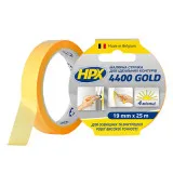 Малярная лента (скотч) HPX 4400 “Золотая” 19ммx25м для наружного применения и четких контуров (FP1925)