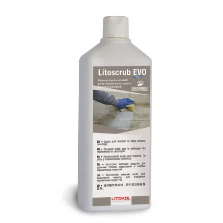 Чистящее средство Litoscrub EVO для глубокой очистки от сложных загрязнений 1 литр Litokol (LSCEVO0121)