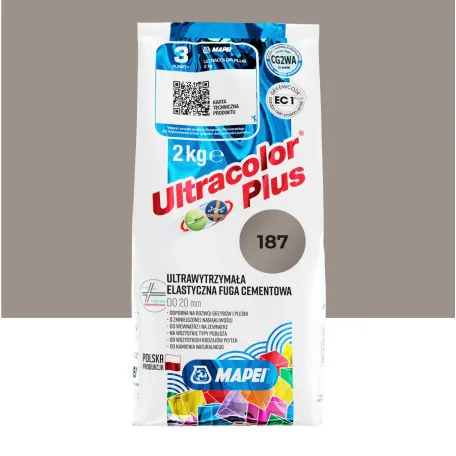 Фуга цементна Mapei Ultracolor Plus №187, льон, 2 кг (6018702A)