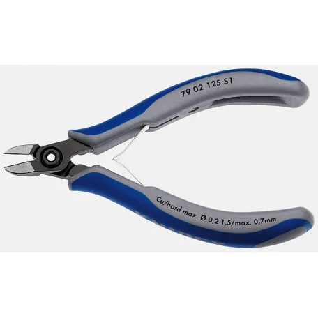 Прецизионные кусачки боковые Knipex для электроники, 125 мм (79 02 125 S1)