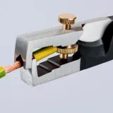 Кліщі Knipex з накатаною головкою та контргайкою для видалення ізоляції, з різаком StriX (13 62 180)