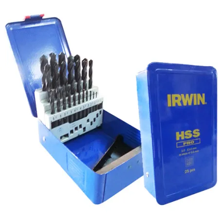Набор свёрл IRWIN HSS PRO DIN 338 G1CASSETTE 25шт (10502504)