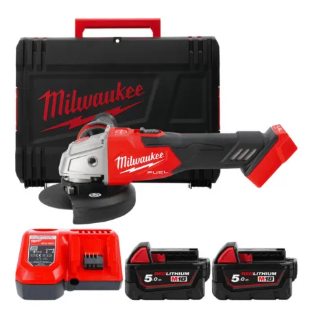 Шлифмашина угловая MILWAUKEE аккумуляторная бесщеточная 125 мм M18 FSAG125XB-502X FUEL (4933478430)