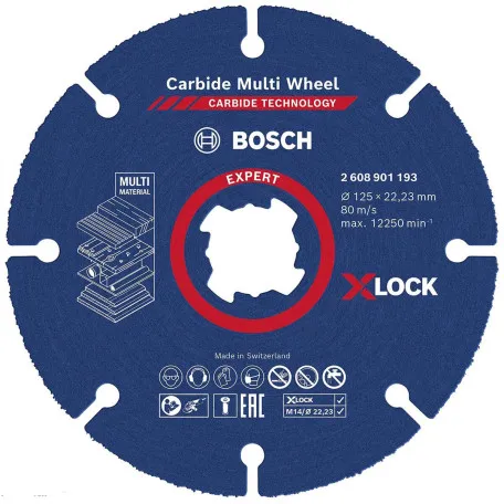 Диск відрізний Bosch Expert Carbide Multi Wheel X-Lock 125x22.23 мм (2608901193)