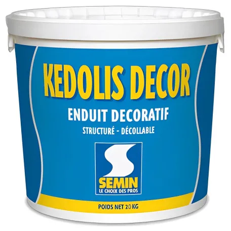 Многофункциональная декоративная шпаклевка для ручного нанесения SEMIN ENDUIT-DECO, 20 кг ведро (34519)