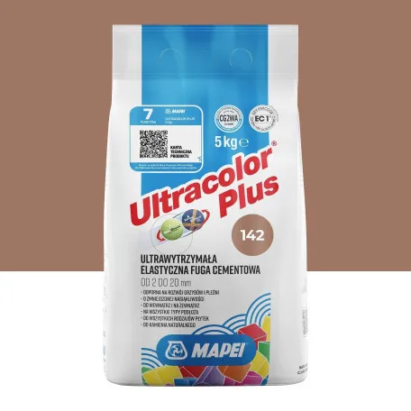 Фуга цементна Mapei Ultracolor Plus №142, коричневий, 5 кг (6014205A)