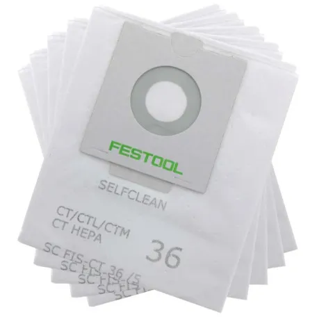 Мешок-пылесборник пылесоса текстильный Festool SELFCLEAN SC FIS-CT 36/5 (496186)