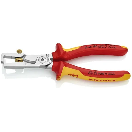 Клещи Knipex StriX для удаления изоляции, с функцией резки кабеля (13 66 180)