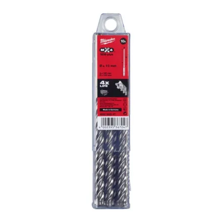 Бур SDS+ MX4 10x165 (10 шт) MILWAUKEE (4932352047)