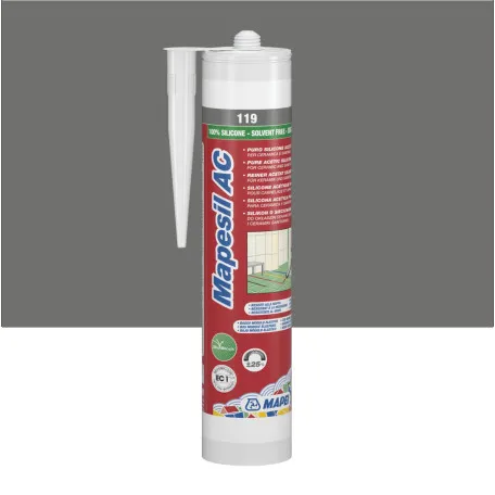 Силіконовий герметик Mapei MAPESIL AC №119, сірий лондон, 310 мл (4811942IT)