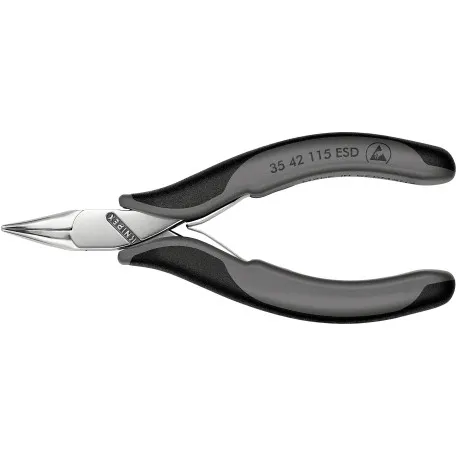 Плоскогубцы Knipex ESD захватные для электроники, 115 мм (35 42 115 ESD)