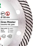 Диск алмазный Distar Gres Master 125 мм для керамогранита/керамики/мрамора/гранита (11115160010)