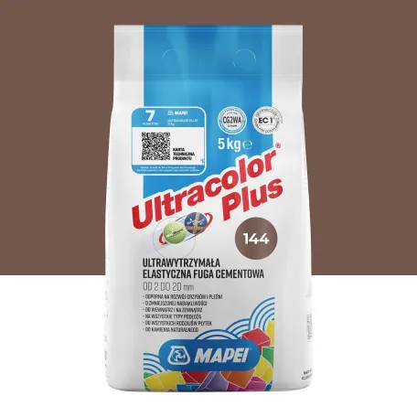Фуга цементна Mapei Ultracolor Plus №144, шоколад, 5 кг (6014405A)