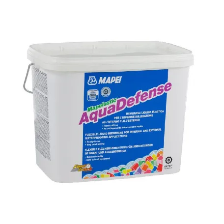 Рідка еластична гідроізоляція Mapei Mapelastic Aquadefense Zero, 7.5 кг (AMR07)