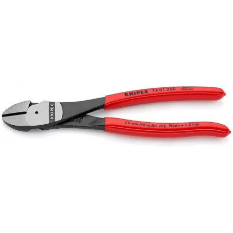 Кусачки боковые Knipex особой мощности (фосфатированные), 200 мм (74 01 200)