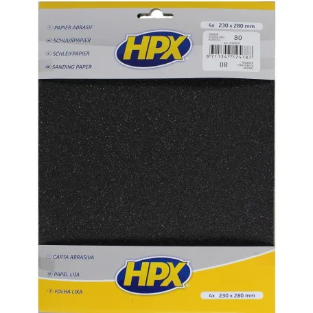 Набор абразивных листов для сухой шлифовки HPX, P80 (235929)