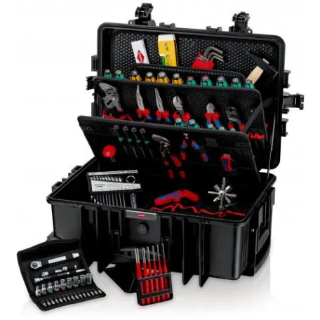 Чемодан с инструментами Knipex “Robust45 Move” Mechanic (00 21 37 M)
