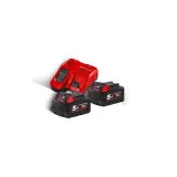 Энергокомплект MILWAUKEE M18 NRG-502C (В5 2шт; З/В M12-18 C) (4933459218)