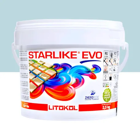 Эпоксидная затирка Litokol Starlike EVO 300 пастельно-голубая 2,5 кг (STEVOAPS02.5)