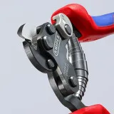Ножницы для резки особо прочного проволочного троса, 160мм KNIPEX (95 62 160 TC)