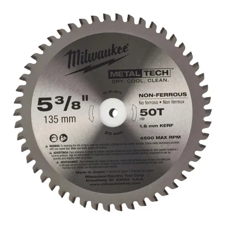 Пильный диск по металлу 135х20 Z50 MILWAUKEE (48404075)