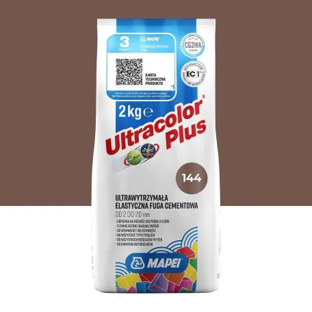 Фуга цементна Mapei Ultracolor Plus №144, шоколад, 2 кг (6014402A)