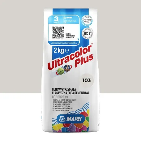 Фуга цементна Mapei Ultracolor Plus №103, біла луна, 2 кг (6010302A)