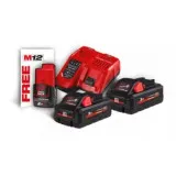 Энергокомплект MILWAUKEE M18 HNRG-302 (В3 2шт; З/П M12-18FC) + аккумулятор M12 B2 (4933471071)