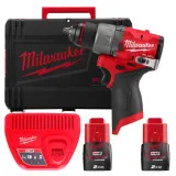 Дрель-шуруповёрт аккумуляторная бесщёточная MILWAUKEE M12 FDD2-202X (4933479873)