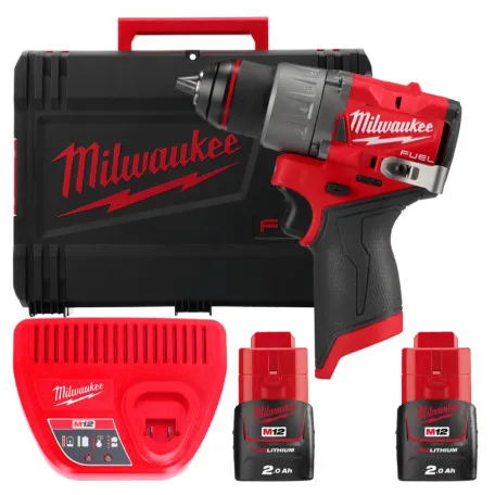 Дрель-шуруповёрт аккумуляторная бесщёточная MILWAUKEE M12 FDD2-202X (4933479873)