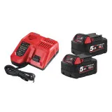 Аккумулятор и зарядное устройство (энергокомплект) MILWAUKEE M18 NRG-502 (4933459217)