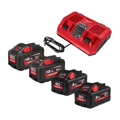 Энергокомплект MILWAUKEE M18 HNRGO2-824 (HВ12 2шт; HВ8 2шт; З/П M18 DFC) (4932492934)