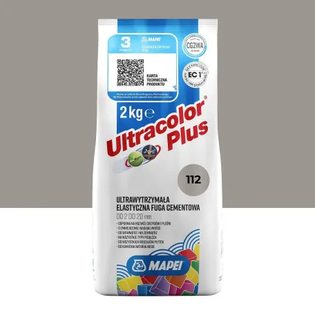 Фуга цементна Mapei Ultracolor Plus №112, сірий, 2 кг (6011202A)