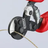 Ножницы для резки особо прочного проволочного троса, 160мм KNIPEX (95 62 160 TC)
