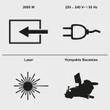 Пила торцювальна Scheppach KZGS310PS-BE, 2000 Вт (58012189944)