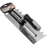 Зубчатый шпатель Rollingdog зуб (полукруг), 280х115мм, серия Professional (50145)