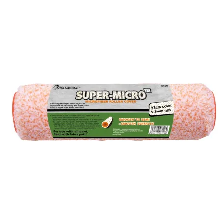 Валик Rollingdog SUPER-MICRO 230мм, ворс 9.5мм, для бюгеля 8мм, мікрофібра (00242)