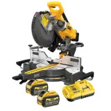 Пила торцовочная аккумуляторная бесщёточна DeWALT, 54 В, диск 305 мм, рез 112 мм (DCS781X2)
