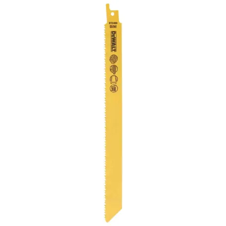 Полотно пиляльне DeWALT BiM для шабельних пил, 203 мм, 10 TPI, 100 шт. (DT2400)