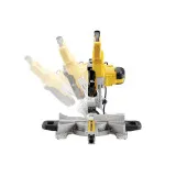 Пила торцювальна мережева DeWALT, 1300 Вт, диск 216 мм, різ 70 мм (DWS773)